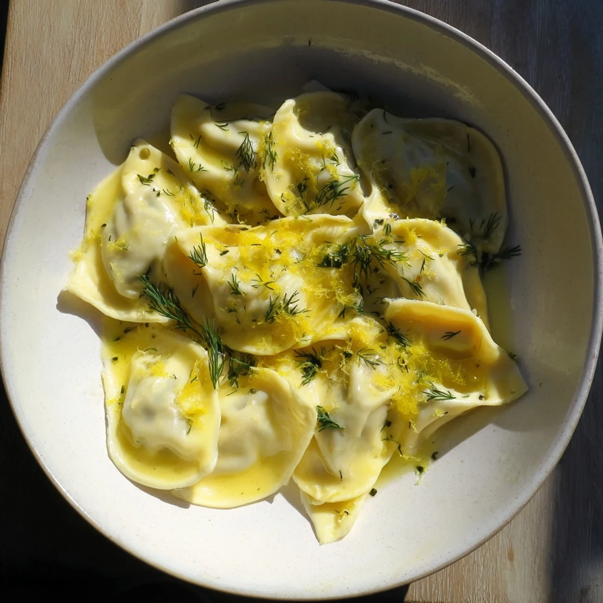 Golden-brown Harbor-Style Seared Scallops glistening under melting lemon-dill butter, ready to enjoy.
