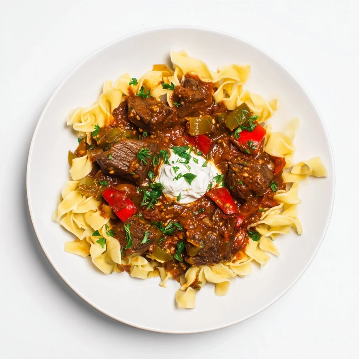 Hungarian Goulash with Noodles