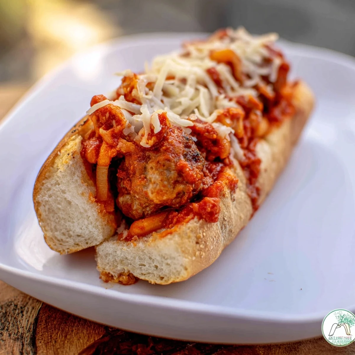 Meatball Marinara Sub sandwiches oozing melted mozzarella and Parmesan, a comforting Italian-American classic.