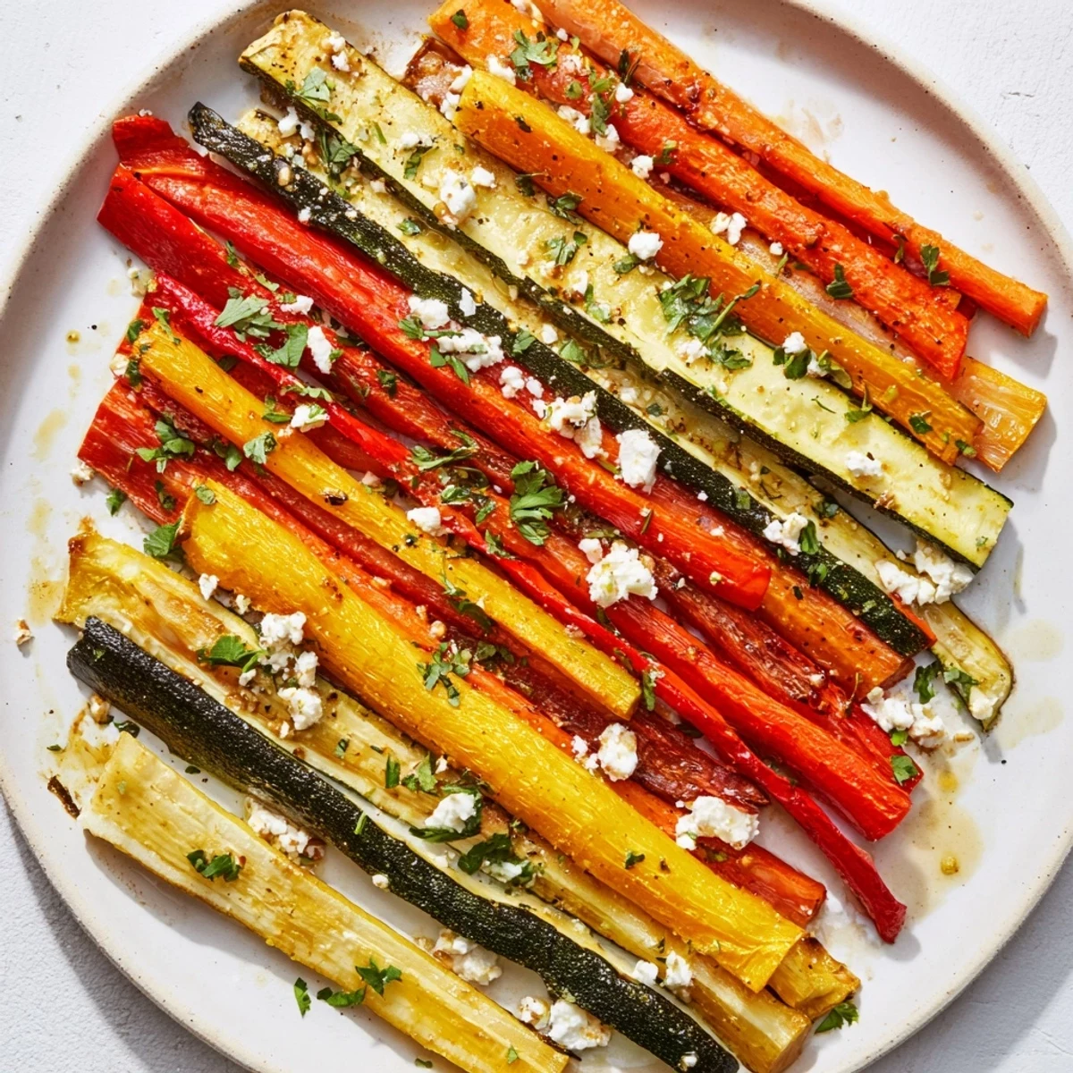 Roasted Christmas Sleigh Veggie Rails: colorful, tender roasted vegetables artfully arranged for holiday appetizers.