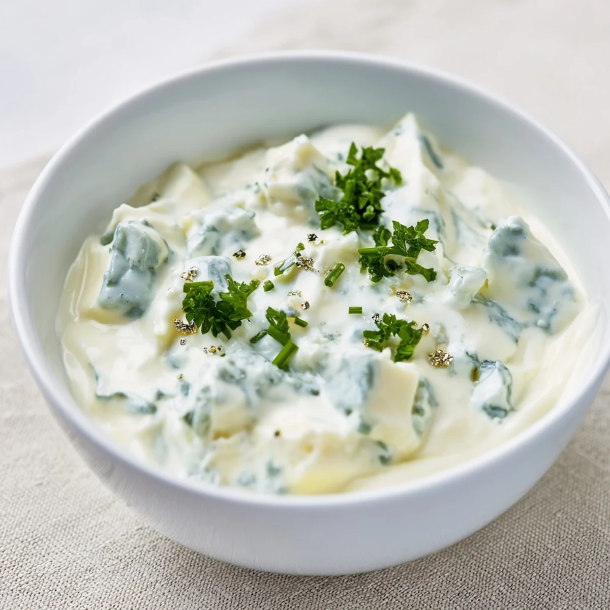 Creamy Frozen Pond Blue Dip Platter, surrounded by crunchy chips and fresh veggies, ready to serve and enjoy.