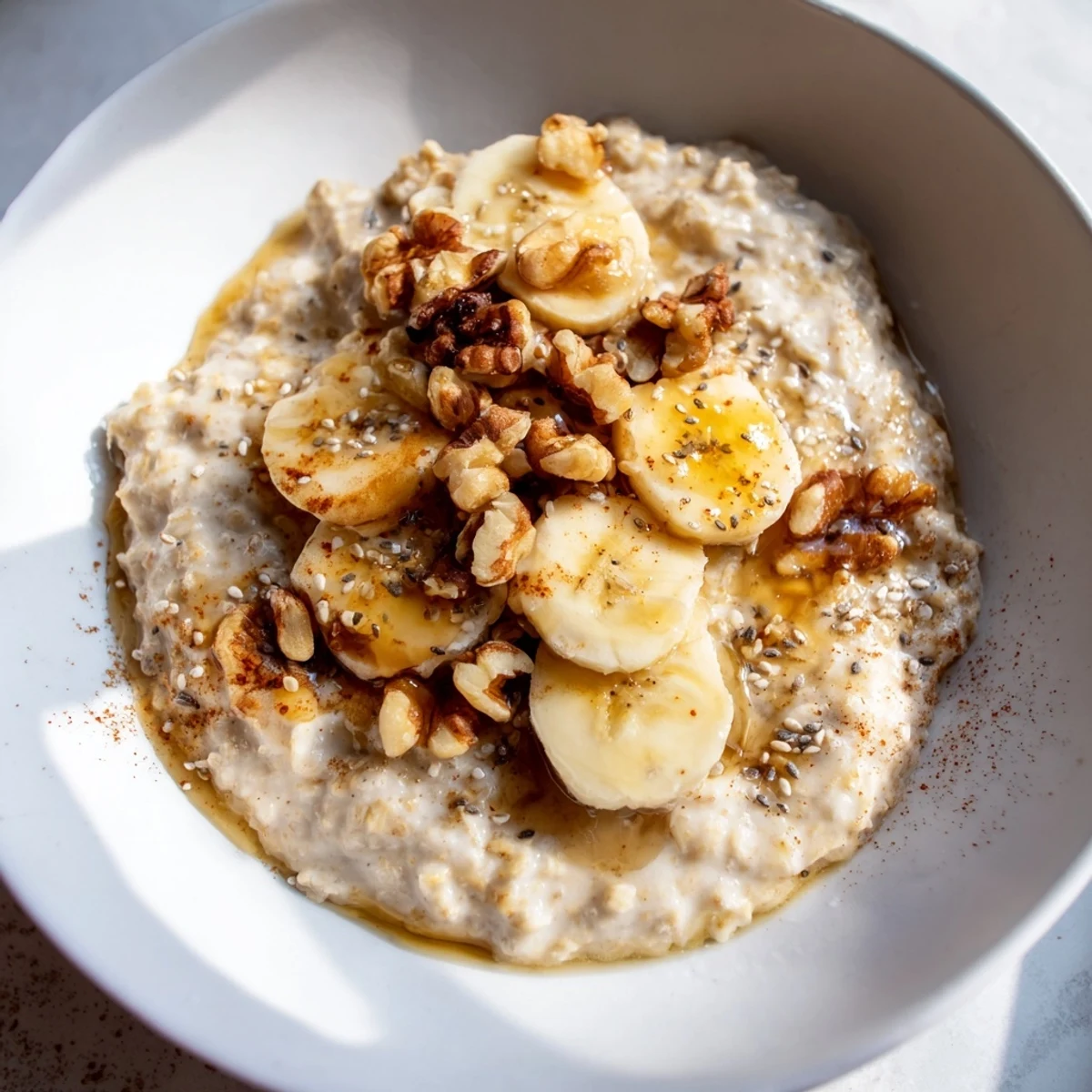 Delicious, easy 2-minute Microwave Banana Oats: a cozy, comforting American breakfast ready fast.