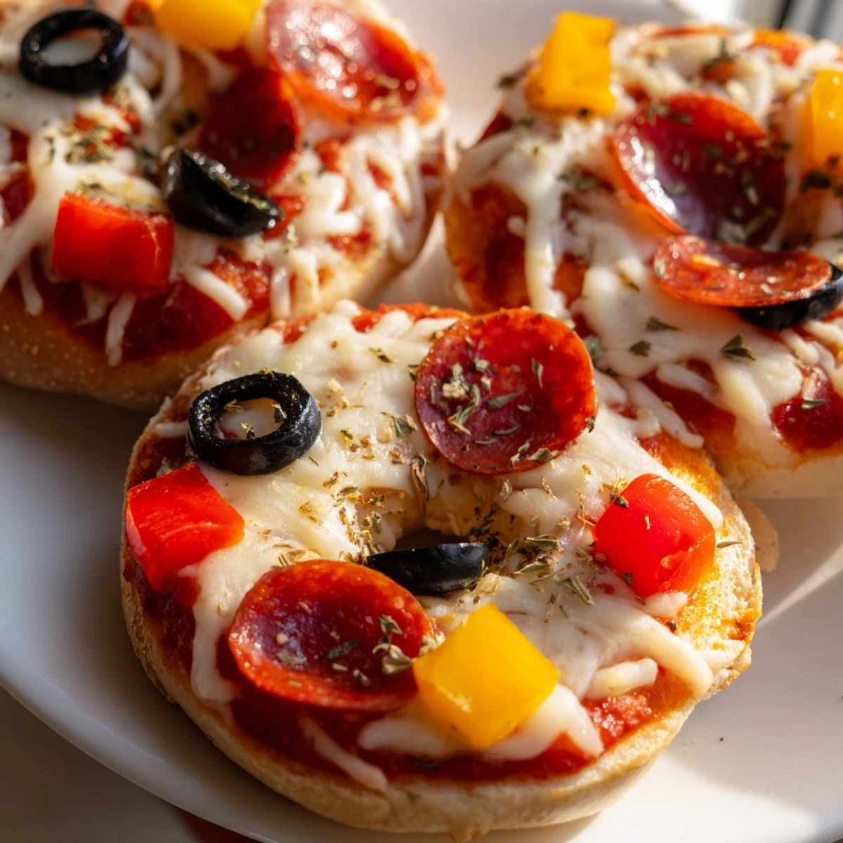 Mini Bagel Pizzas Airfryer