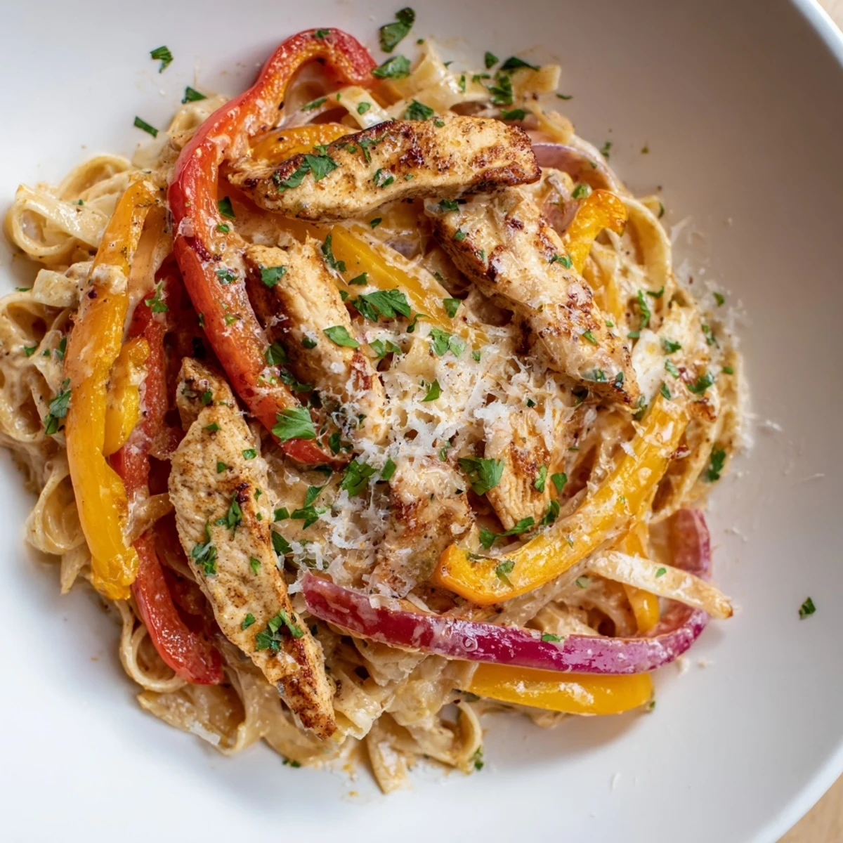 Imagine the rich, spiced aroma of this Cajun Chicken Pasta with tender chicken and Parmesan cheese.