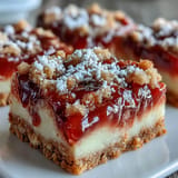 Tangy rhubarb chunks nestled in silky custard over a crisp, golden shortbread base for a spring dessert.  