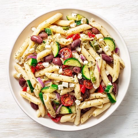 Mediterranean Pasta Salad Chickpeas