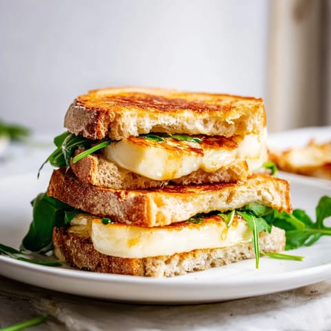 Crispy Halloumi Grilled Cheese