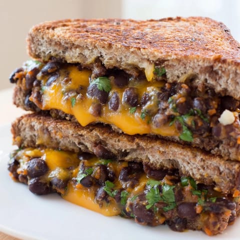 Black Bean Grilled Cheese