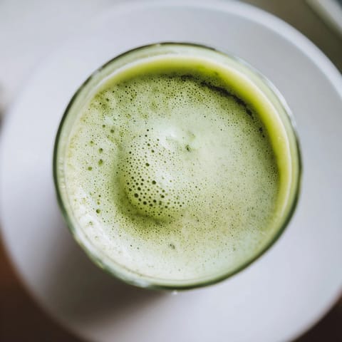 Creamy Matcha Latte Foam