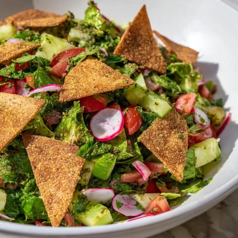 Lebanese Fattoush Vibrant Salad