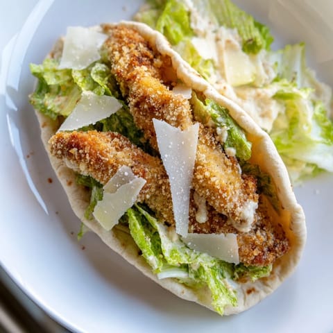 Crispy Chicken Caesar Pita