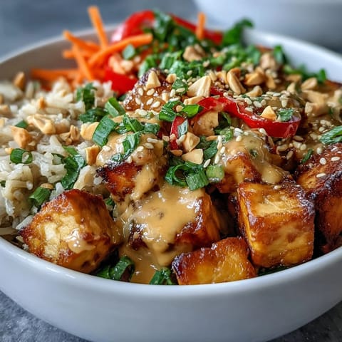Peanut Tofu Power Bowl