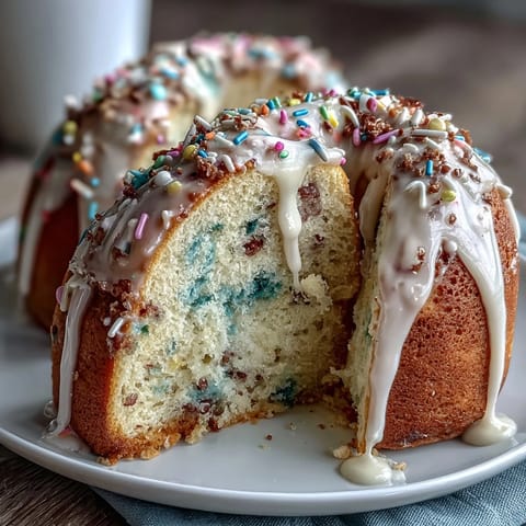 Whimsical pastel buttercream adorns this cheerful Spring Funfetti Cake, perfect for birthdays, Easter, or spring gatherings.  