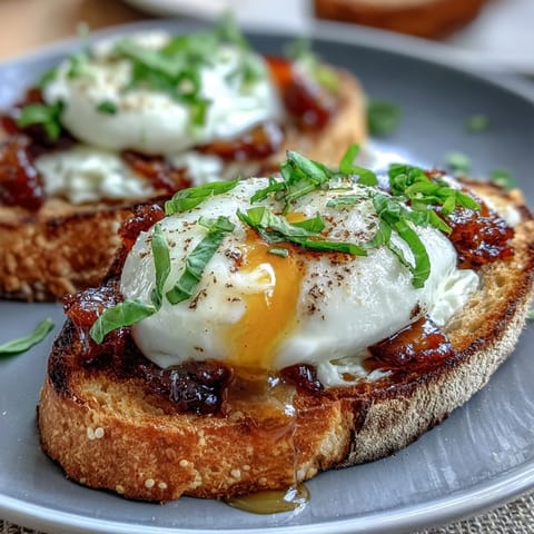 Honey Peach Burrata Toast with golden peaches, creamy burrata, and honey drizzle on rustic sourdough for spring brunch.  