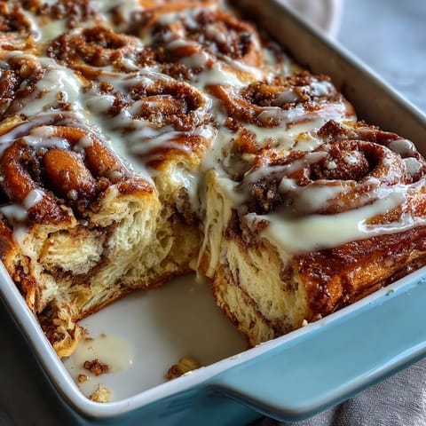 Cinnamon Roll Pancake Casserole