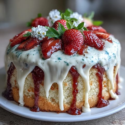 Spring Cake Floral Drip