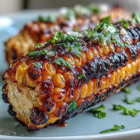 Juicy grilled corn ribs, buttered with zesty chili lime, ready for summer.