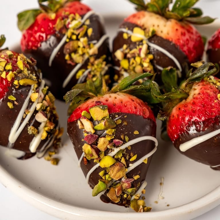 Freshly dipped dark chocolate strawberries, a beautiful treat, perfect for New Year's Eve.