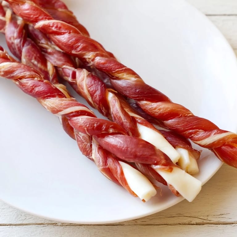 This beautiful shot shows a delicious, gluten-free Nautical Knot snack, perfect for Italian-inspired platters.