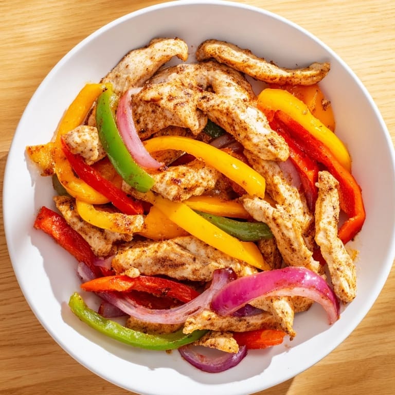Golden, caramelized Sheet-Pan Chicken Fajitas, a flavorful Tex-Mex meal perfect for dinner tonight.