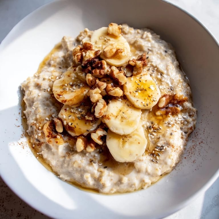 Delicious, easy 2-minute Microwave Banana Oats: a cozy, comforting American breakfast ready fast.
