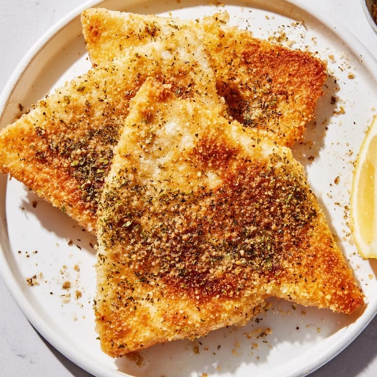Close-up of perfectly browned Greek Saganaki cheese, a classic Greek appetizer served sizzling hot with lemon.