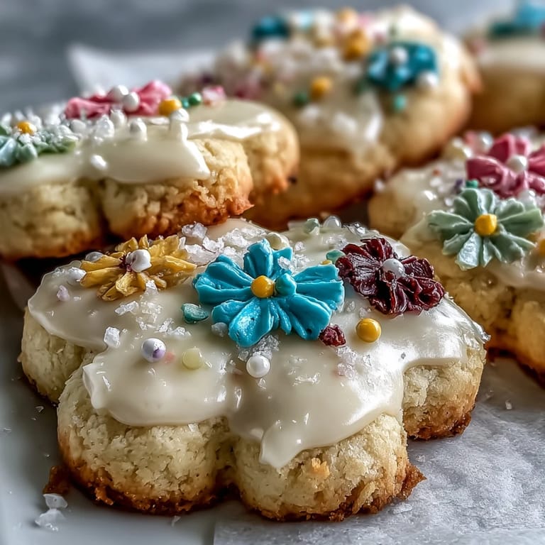 Colorful flower-shaped cookies with smooth royal icing—elegant, sweet, and ready for any spring celebration.