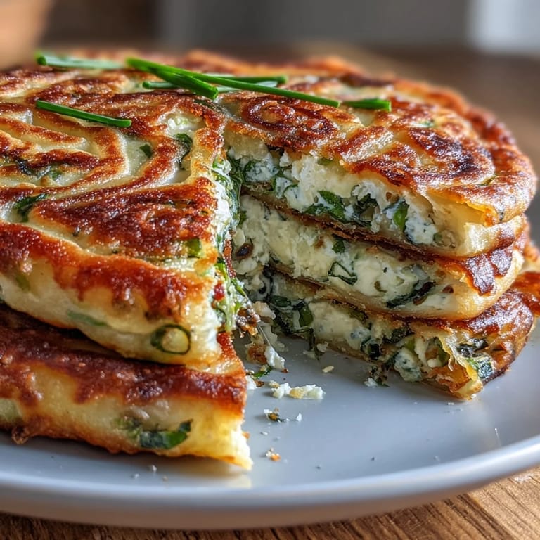 Hand-rolled spring onion pancakes with crisp edges and soft interior, perfect for dipping in soy sauce.