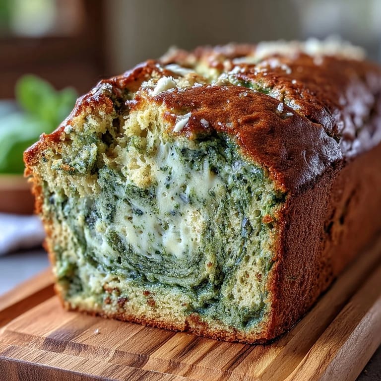 Homemade matcha swirl banana bread with earthy green tea flavor and sweet ripe banana aroma.