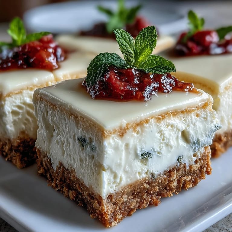Luscious no-bake skyr lemon cheesecake bars topped with fresh berries and zesty lemon.