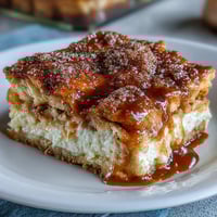 Easy Cinco de Mayo Sopapilla Cheesecake Bars with golden flaky layers and cinnamon sugar topping
